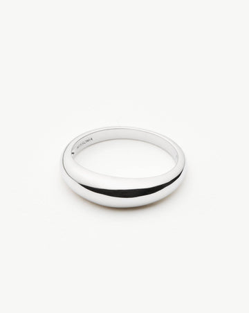 Fine Classic Dome Ring | 14k Solid White Gold Rings Missoma 