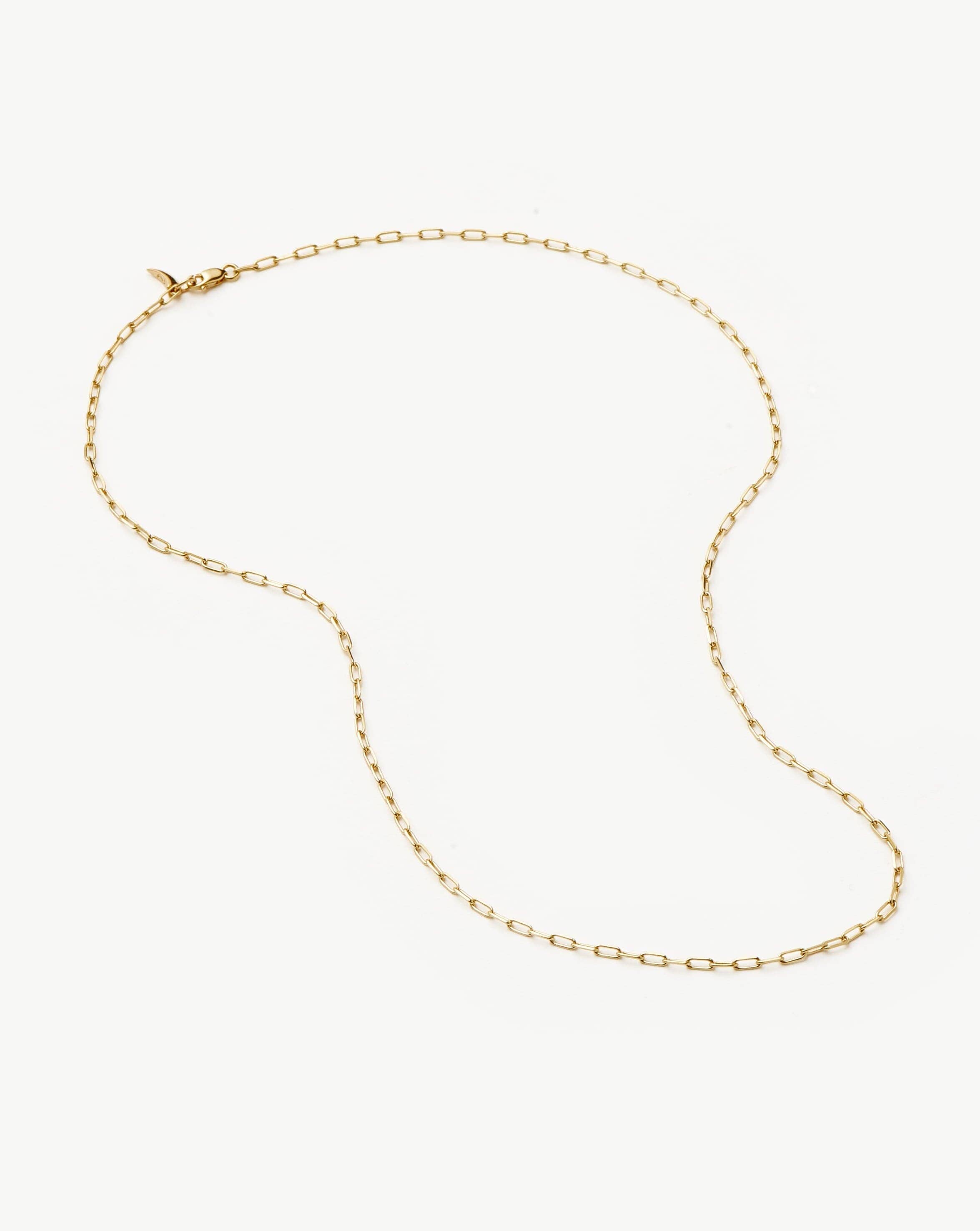 Fine Classic Paperclip Chain Necklace | 14k Solid Gold Necklaces Missoma 