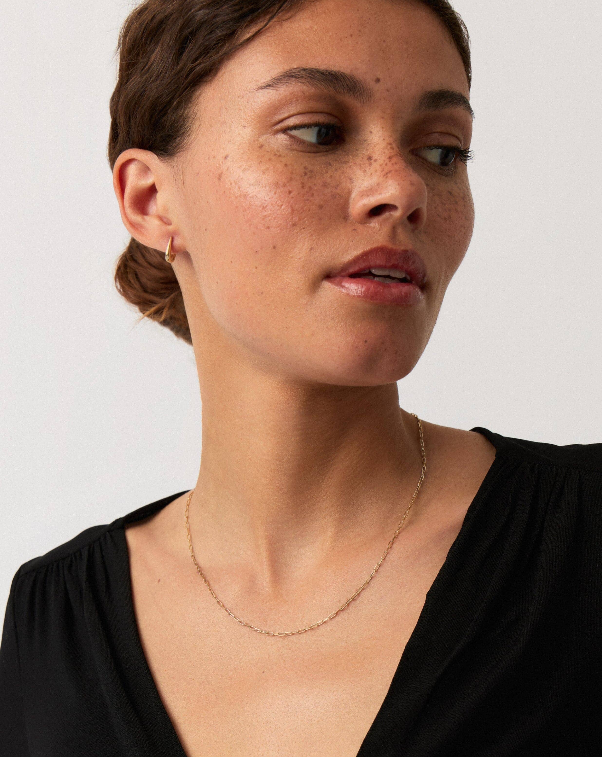 Fine Classic Paperclip Chain Necklace | 14k Solid Gold Necklaces Missoma 