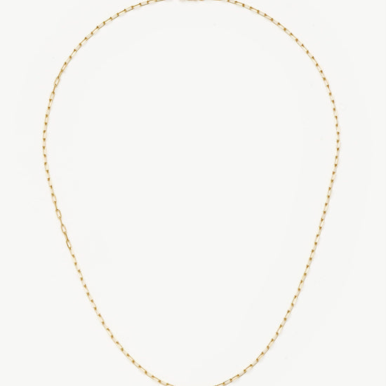 Fine Classic Paperclip Chain Necklace | 14k Solid Gold Necklaces Missoma 