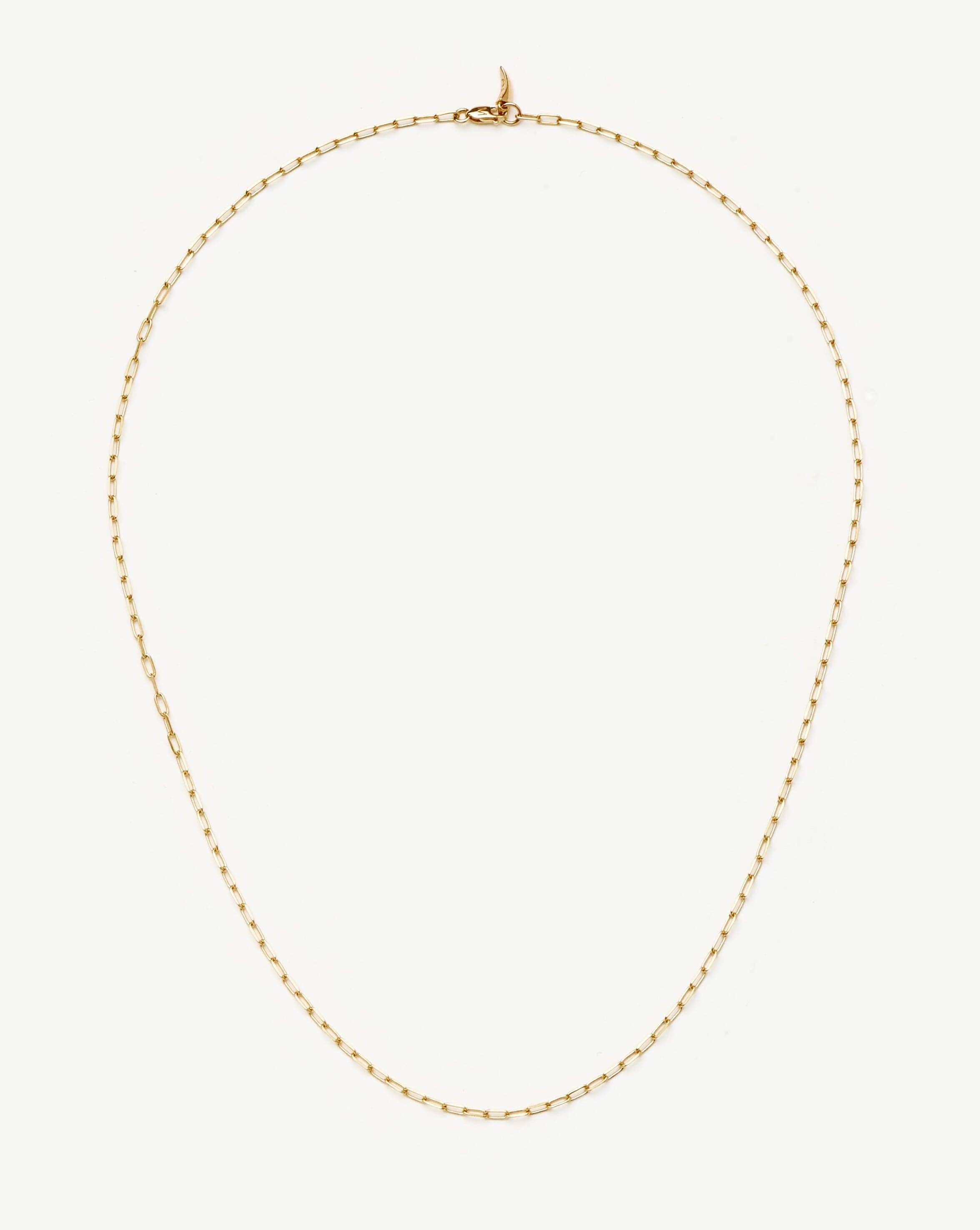 Fine Classic Paperclip Chain Necklace | 14k Solid Gold Necklaces Missoma 