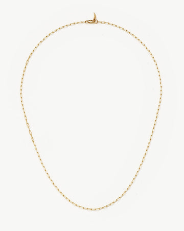 Fine Classic Paperclip Chain Necklace | 14k Solid Gold Necklaces Missoma 