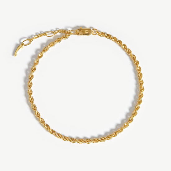 Fine Classic Rope Chain Bracelet Bracelets Missoma 