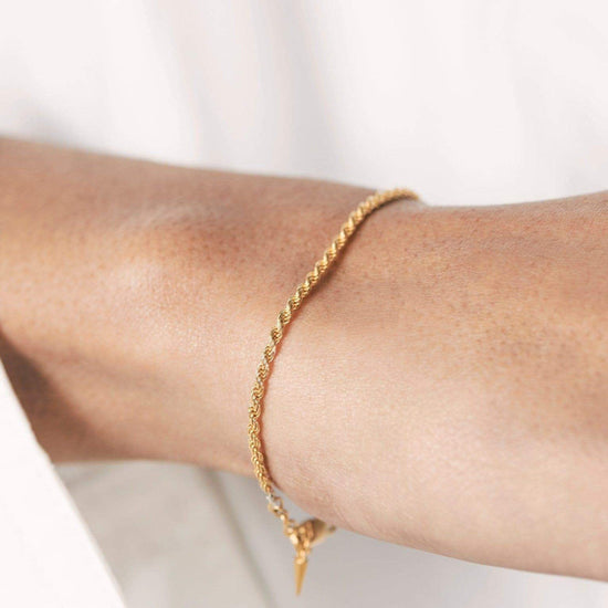 Fine Classic Rope Chain Bracelet Bracelets Missoma 