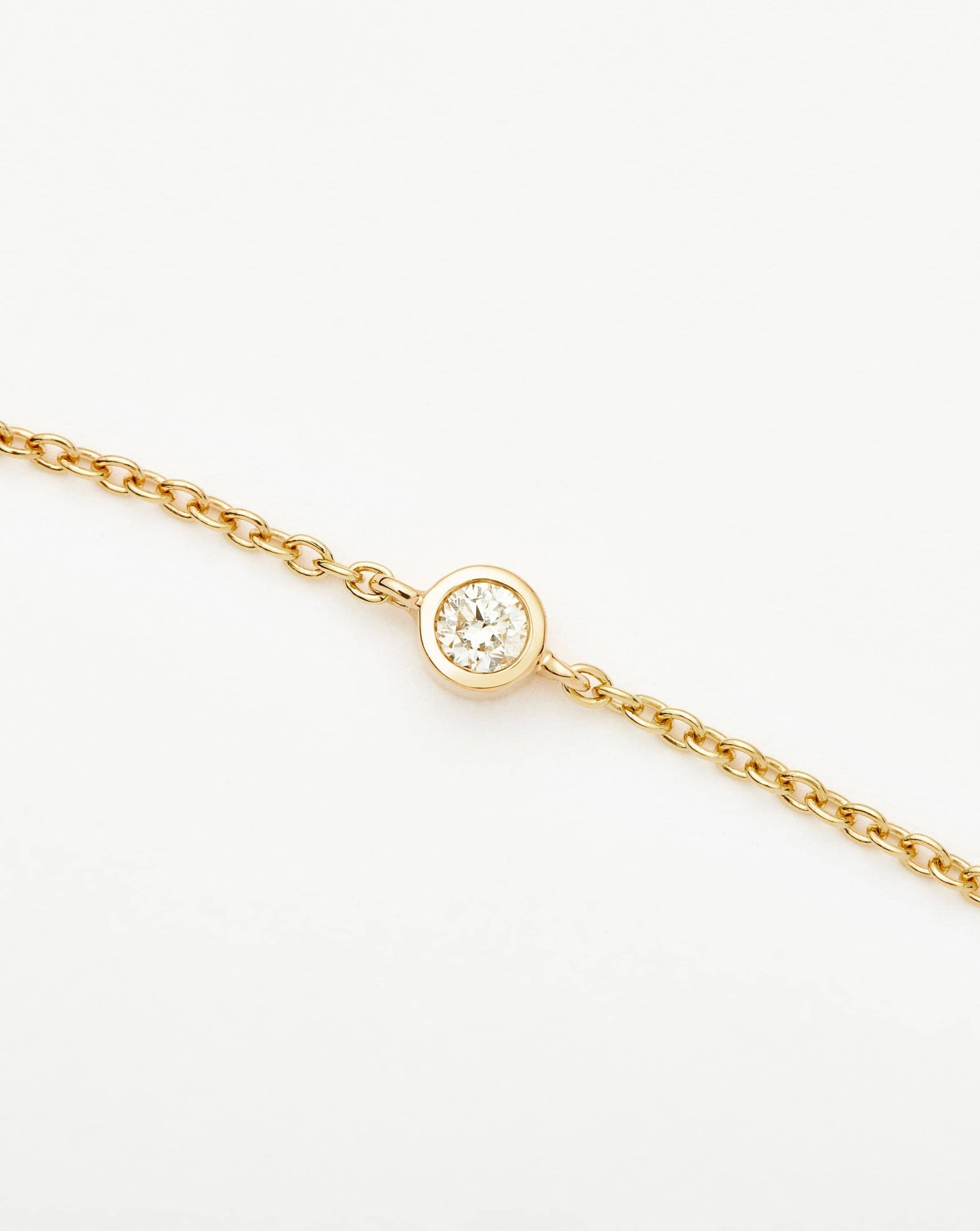 Fine Diamond Solitaire Bracelet | 14k Solid Gold/Diamond Bracelets Missoma 