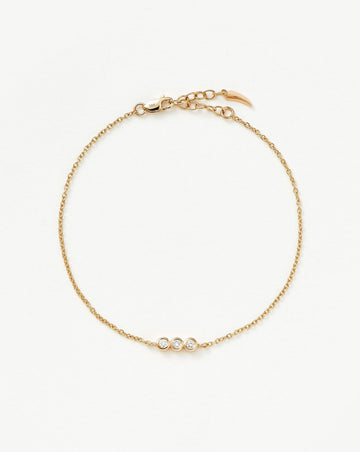 Fine Diamond Solitaire Trio Bracelet Bracelets Missoma 