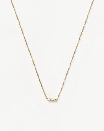 Fine Diamond Solitaire Trio Necklace Necklaces Missoma 