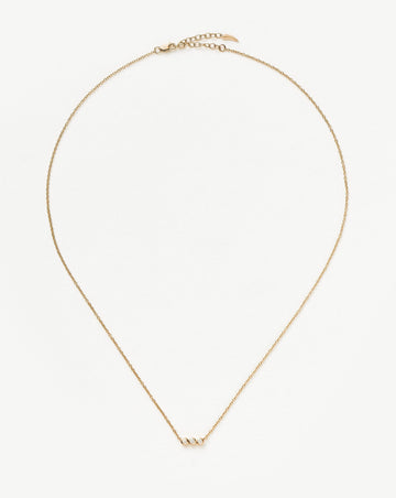 Fine Diamond Solitaire Trio Necklace Necklaces Missoma 