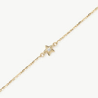 Fine Diamond Star Chain Bracelet | 14k Yellow Gold Bracelets Missoma 