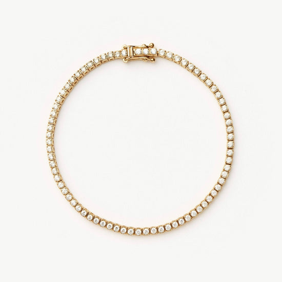 Fine Diamond Tennis Bracelet - Size M | 14k Solid Gold Lab Grown Diamonds Bracelets Missoma 