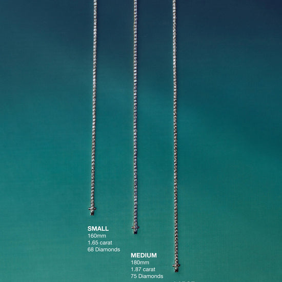 Fine Diamond Tennis Bracelet - Size M | 14k Solid Gold Lab Grown Diamonds Bracelets Missoma 