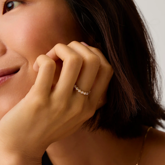 Fine Diamond Tennis Eternity Ring | 14k Solid Gold Rings Missoma 