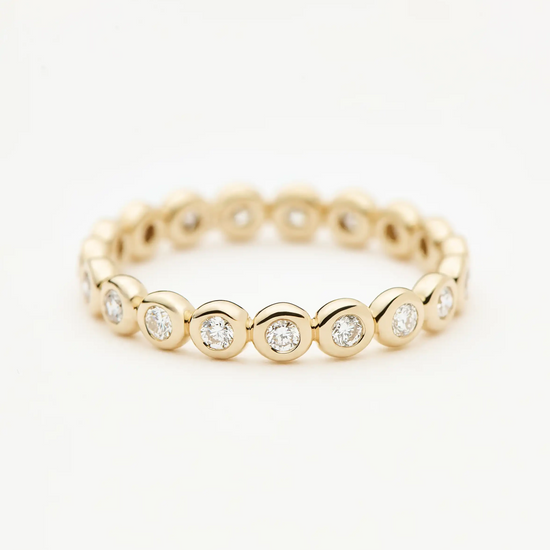 Fine Diamond Tennis Eternity Ring | 14k Solid Gold Rings Missoma 