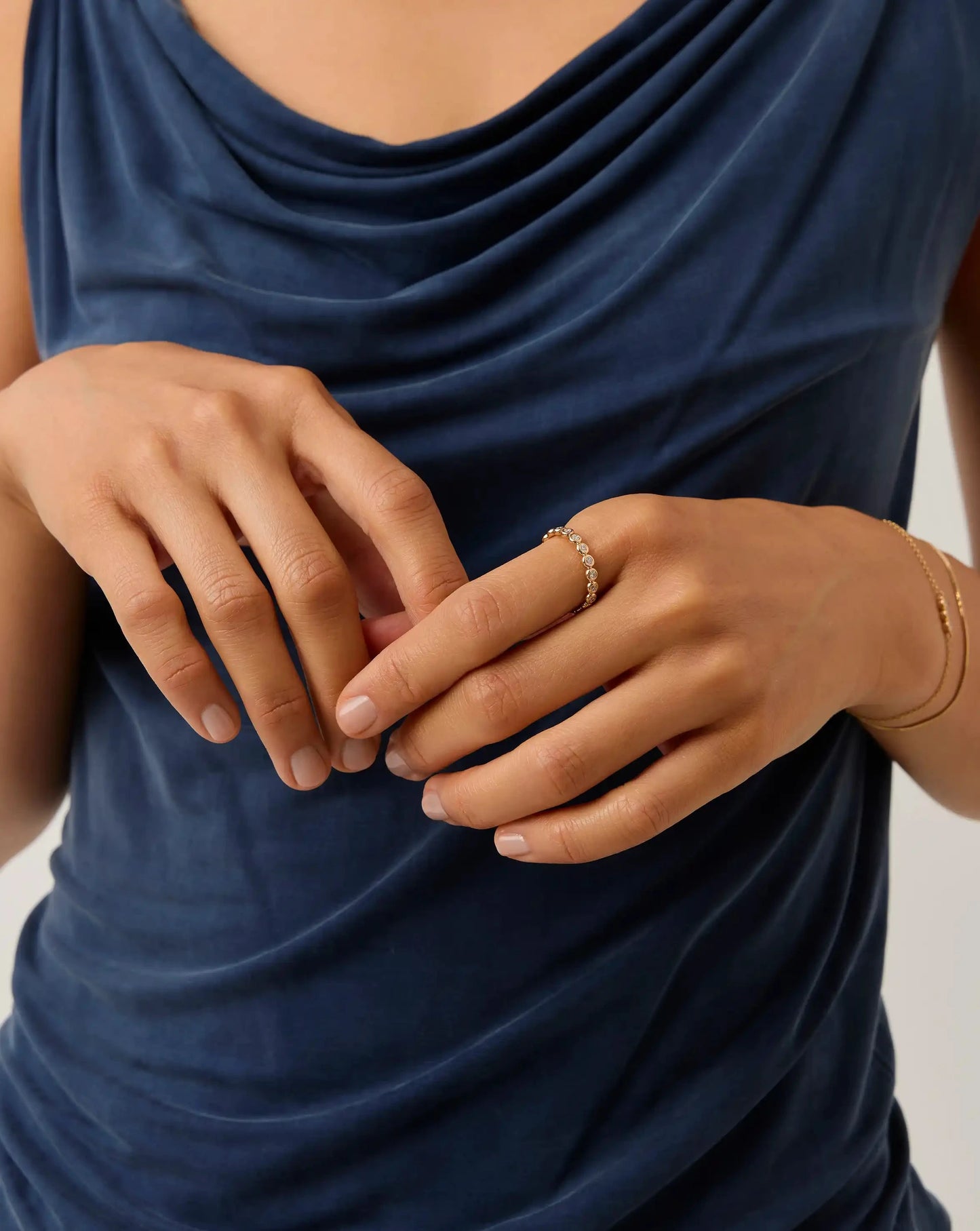 Fine Diamond Tennis Eternity Ring | 14k Solid Gold Rings Missoma 