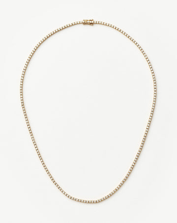 Fine Diamond Tennis Necklace | 14k Solid Gold Diamond Necklaces Missoma 