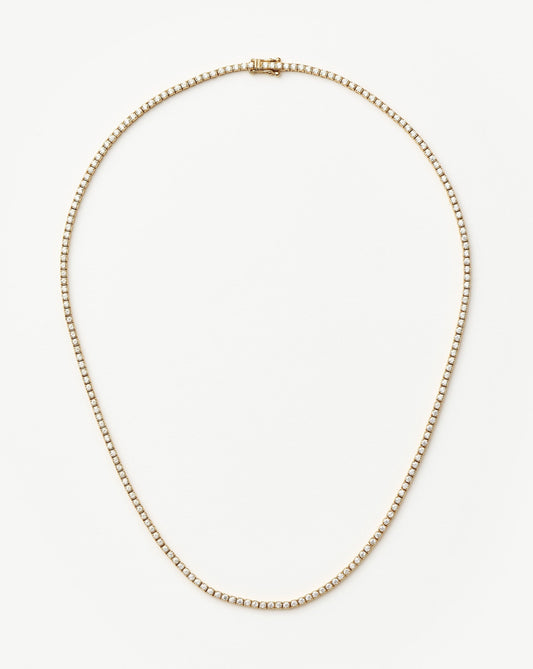 Fine Diamond Tennis Necklace | 14k Solid Gold Diamond Necklaces Missoma 