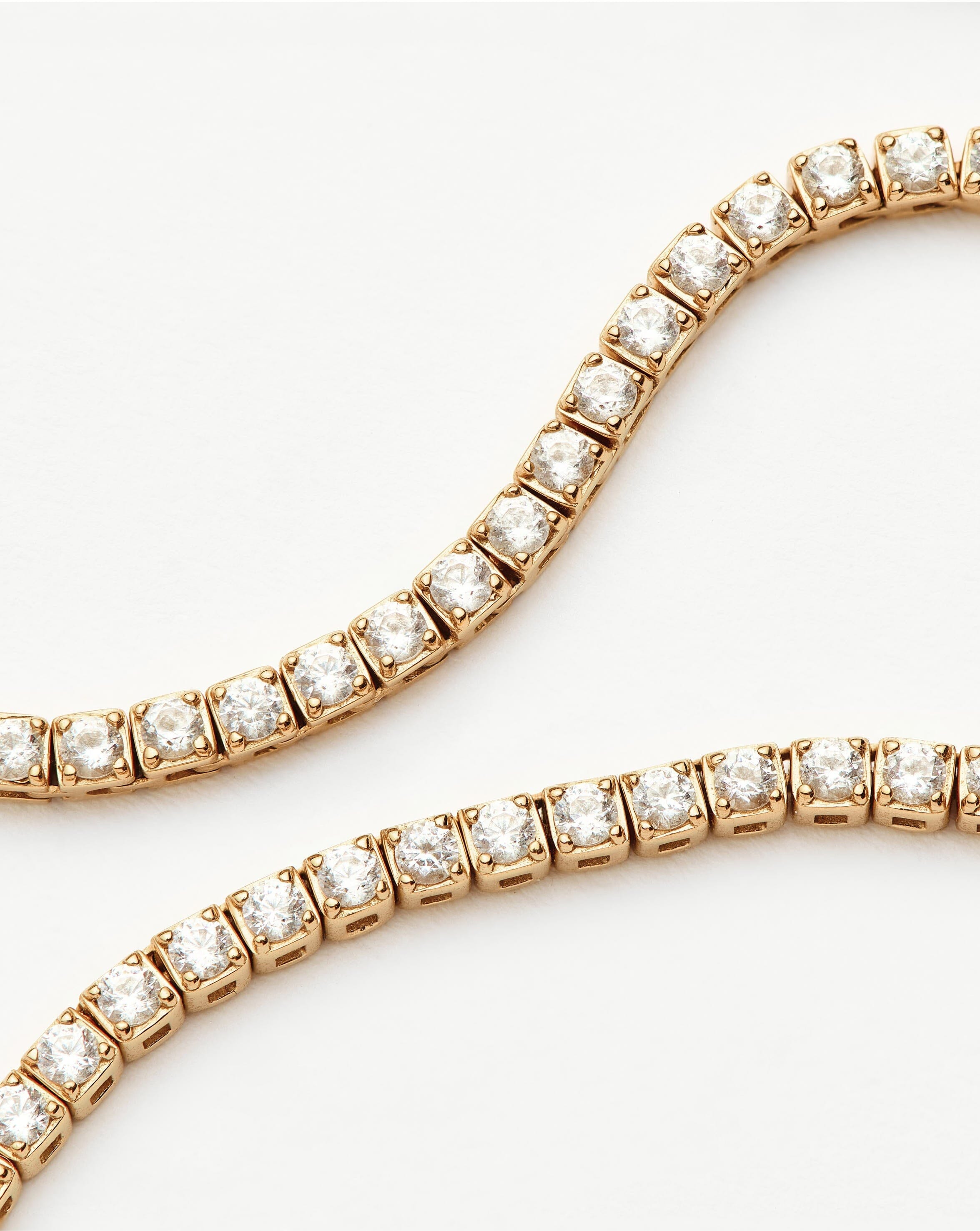 Fine Diamond Tennis Necklace | 14k Solid Gold Diamond Necklaces Missoma 