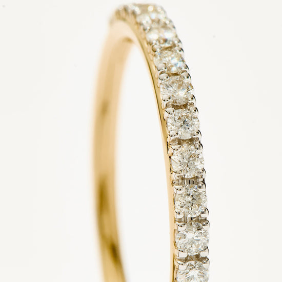 Fine Half Diamond Eternity Ring | 14k Solid Gold/Diamond Rings Missoma 
