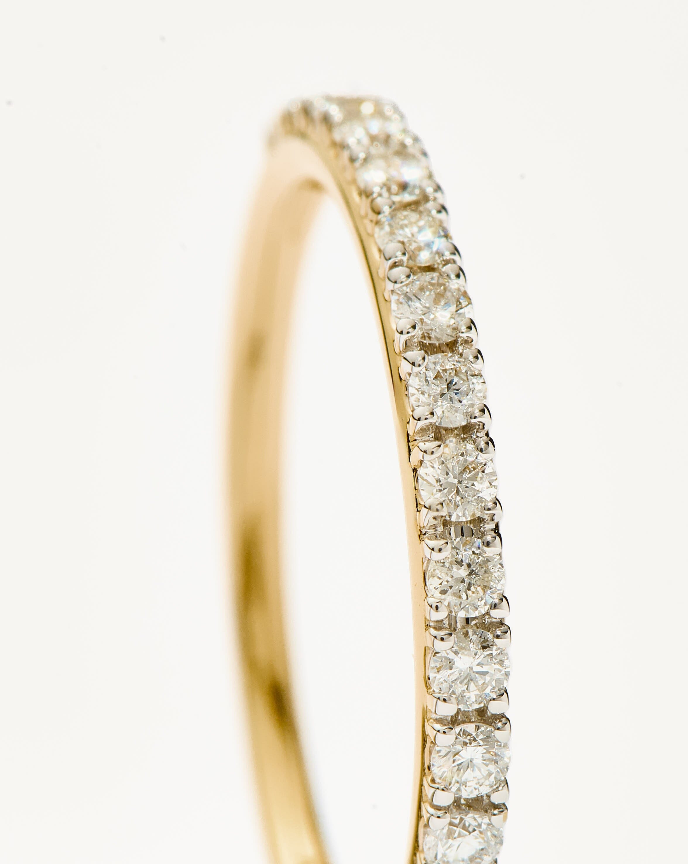 Fine Half Diamond Eternity Ring | 14k Solid Gold/Diamond Rings Missoma 