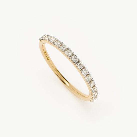 Fine Half Diamond Eternity Ring | 14k Solid Gold/Diamond Rings Missoma 