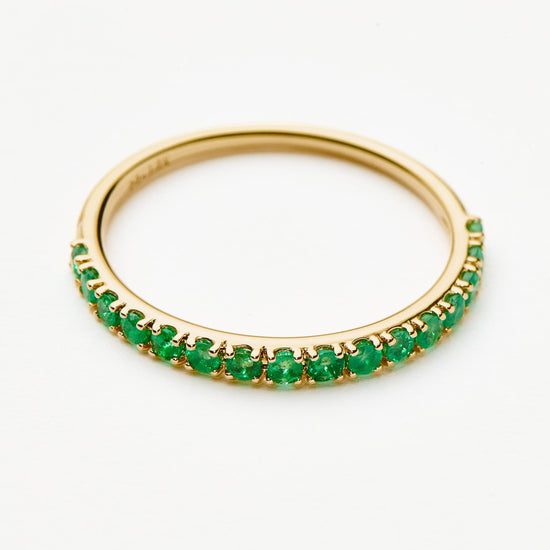 Fine Half Emerald Eternity Ring Rings Missoma 