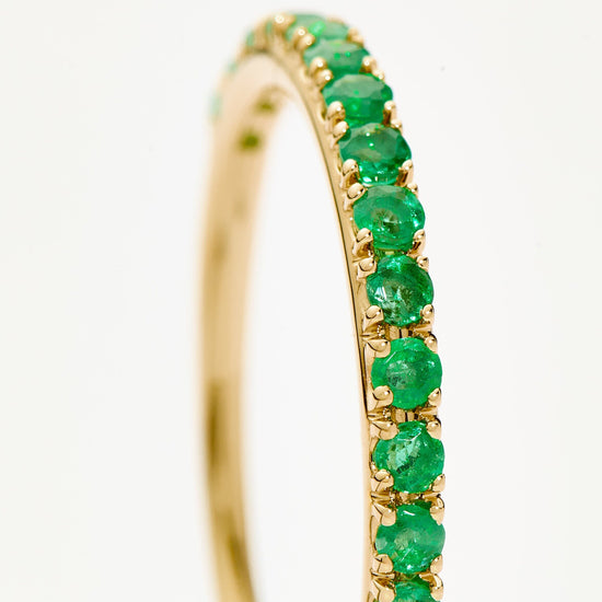 Fine Half Emerald Eternity Ring Rings Missoma 