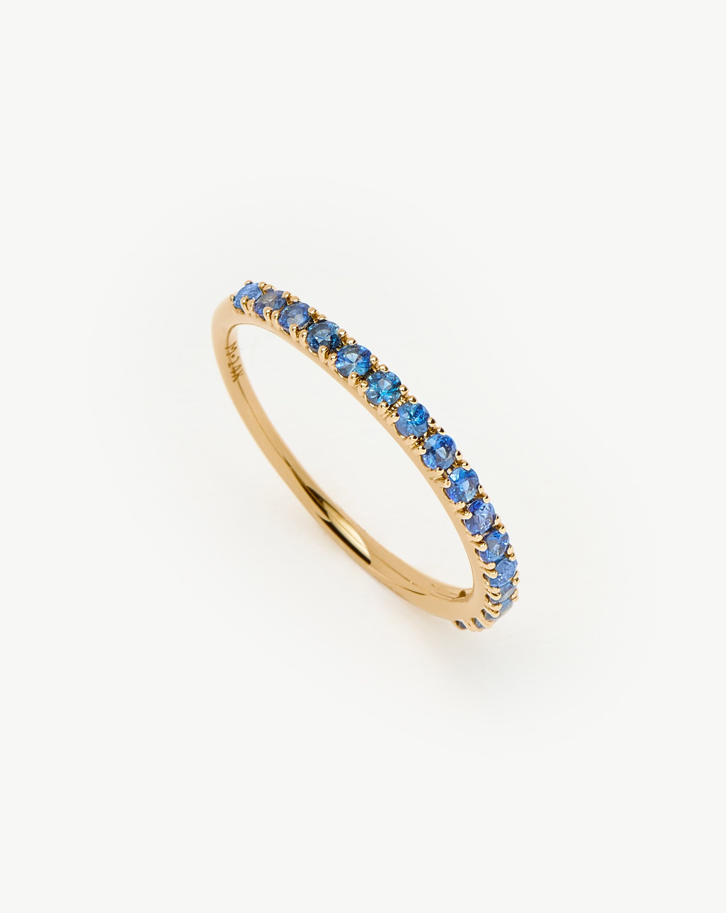 Fine Half Sapphire Eternity Ring | 14k Solid Gold/Sapphire Rings Missoma 