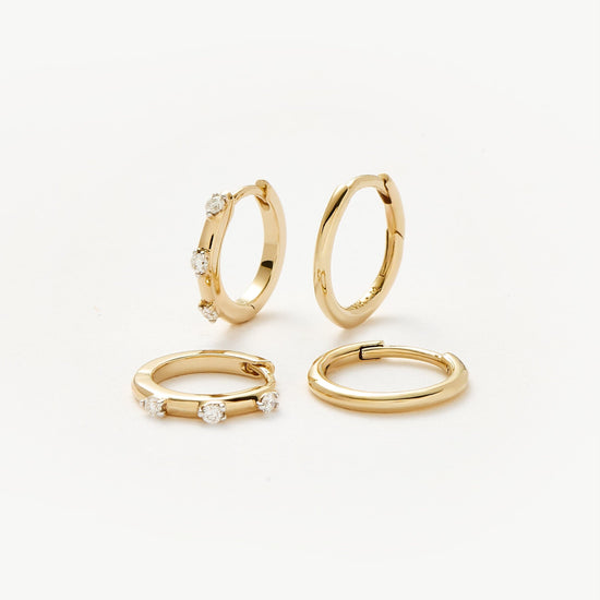 Fine Hoop Earring Set Layering Sets Missoma 