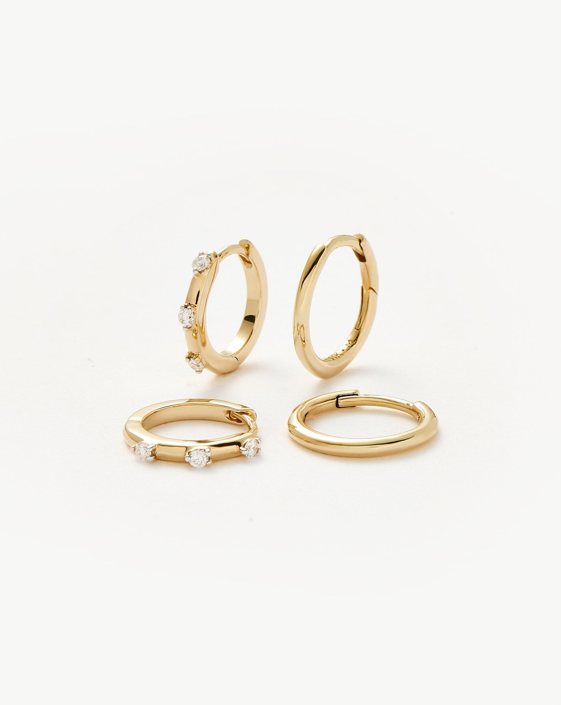 Fine Hoop Earring Set Layering Sets Missoma 