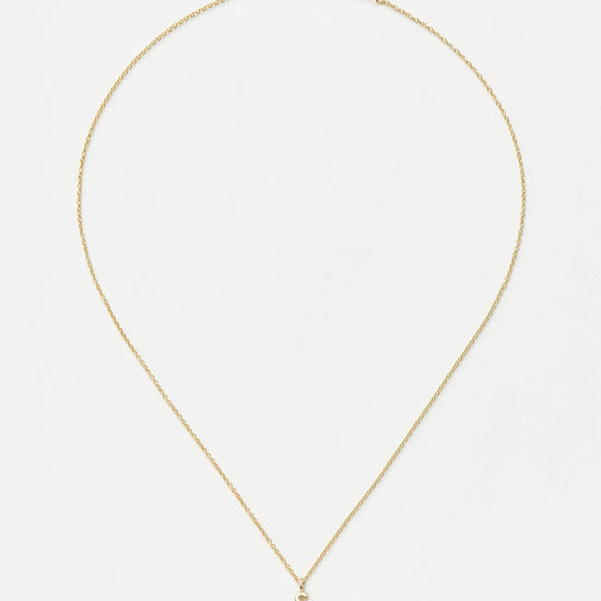 Fine Initial Mini Pendant Necklace - S | 14k Solid Gold Necklaces Missoma 