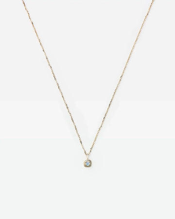 Fine June Birthstone Pendant Necklace | 14k Solid Gold/Rainbow Moonstone Necklace Missoma 