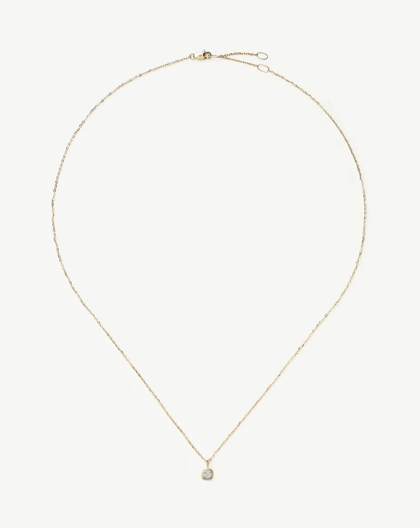 Fine June Birthstone Pendant Necklace | 14k Solid Gold/Rainbow Moonstone Necklace Missoma 