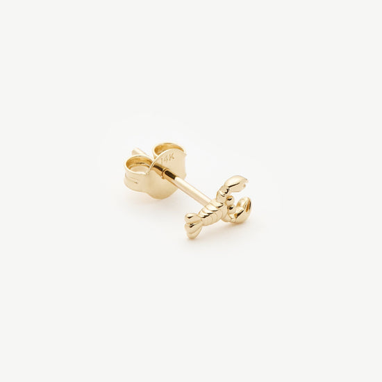 Fine Lobster Single Stud Earring | 14k Solid Gold Earrings Missoma 