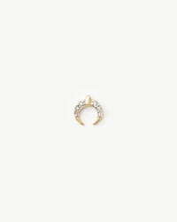 Fine Lucy Williams Horn Single Stud Earring | 14k Solid Gold/Diamond Earrings Missoma 