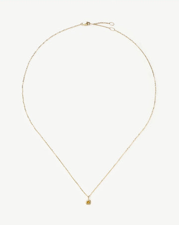 Fine November Birthstone Pendant Necklace | 14k Solid Gold/Citrine Necklace Missoma 