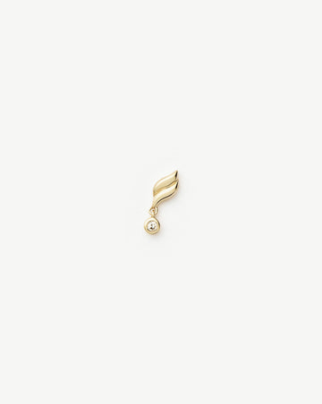 Fine Savi Single Stud Earring | 14k Solid Gold/Diamond Earrings Missoma 