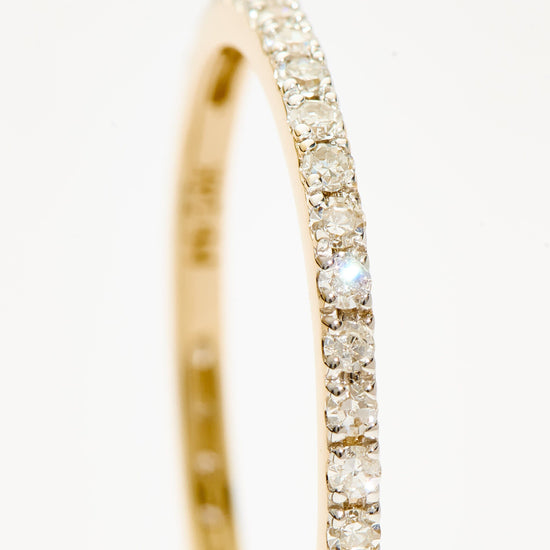 Fine Slim Eternity Ring | 14k Solid Gold/Diamond Rings Missoma 