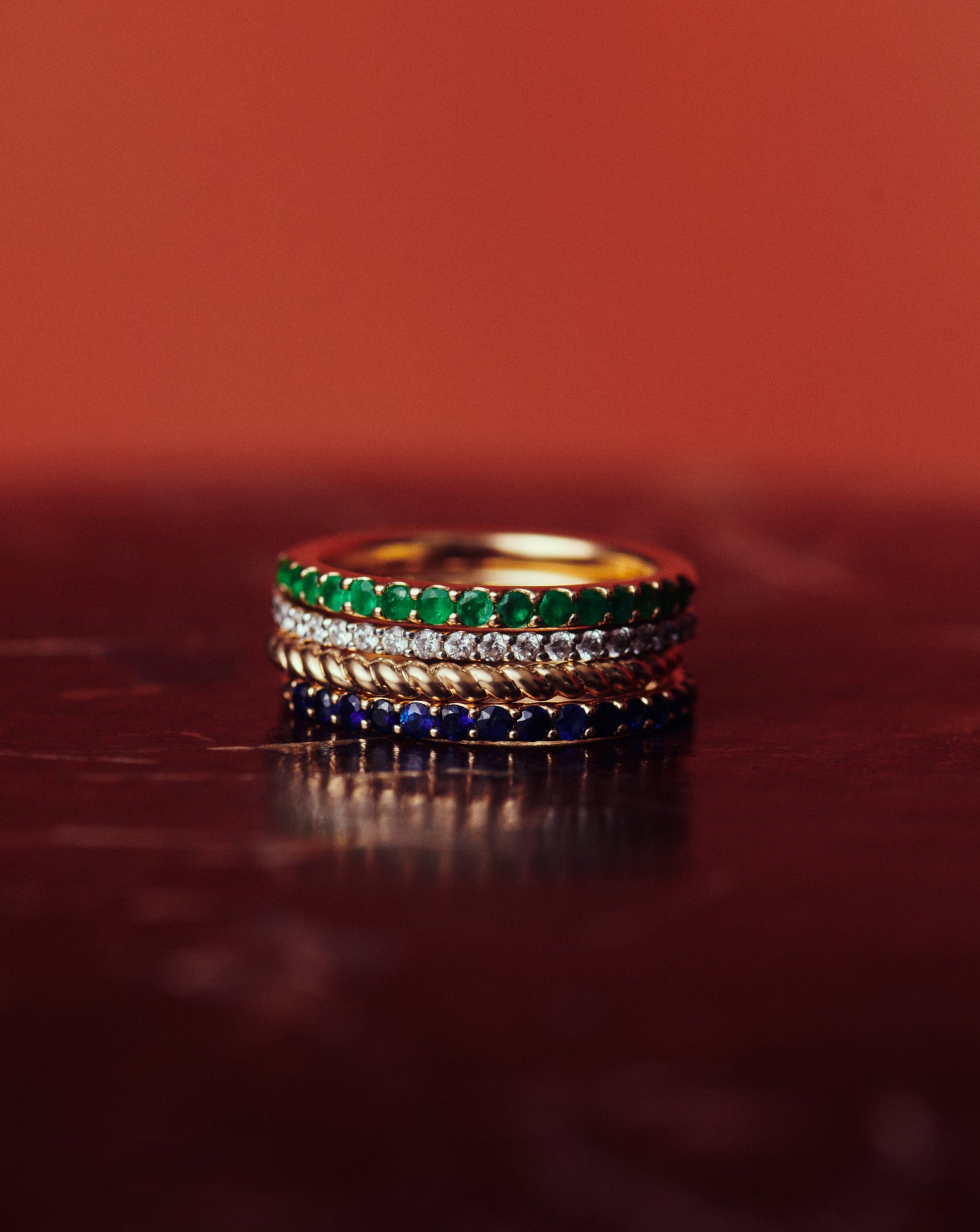 Fine Slim Eternity Ring | 14k Solid Gold/Diamond Rings Missoma 