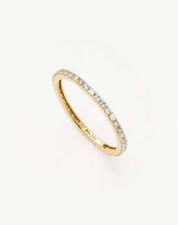 Fine Slim Eternity Ring - 14ct Solid Gold