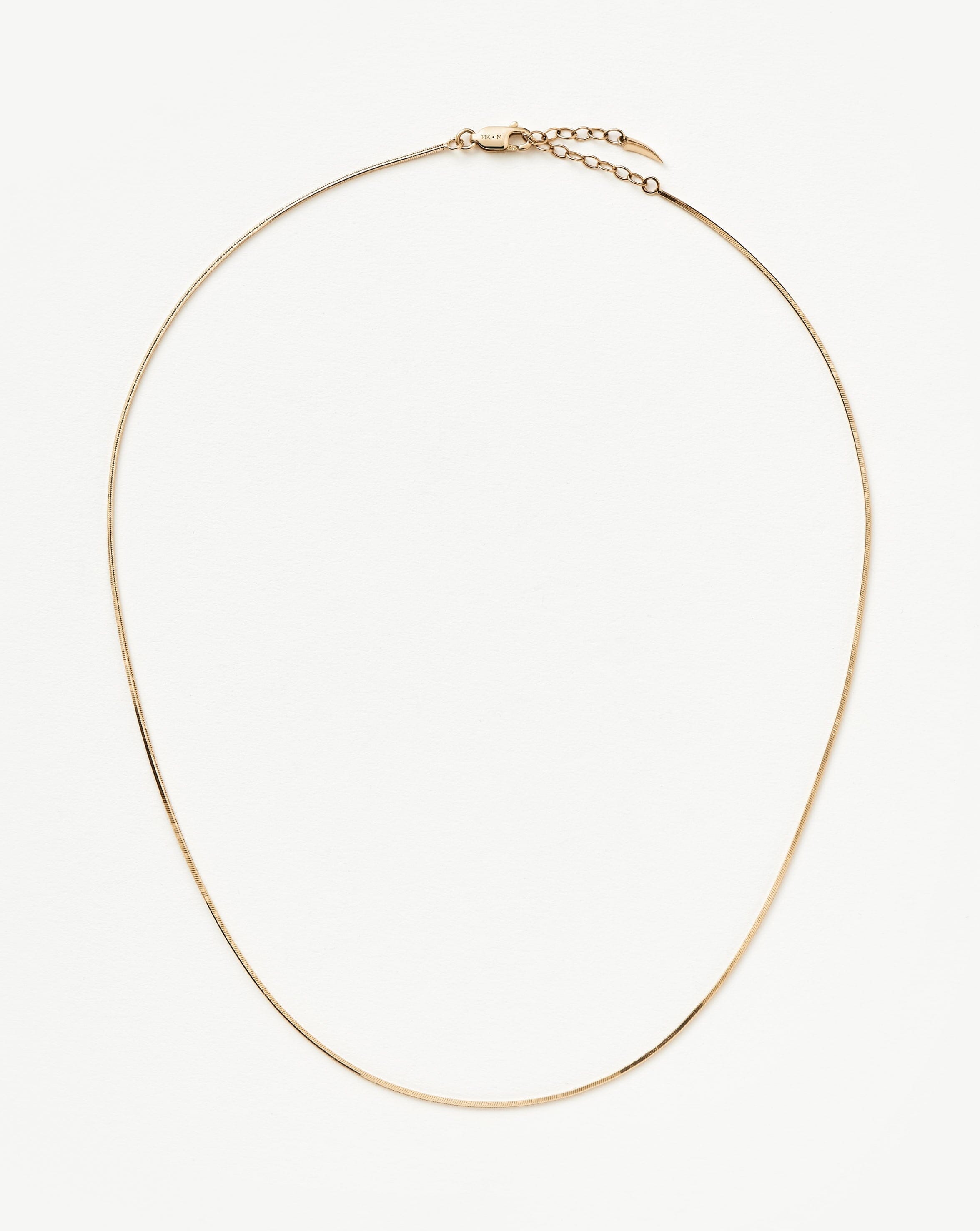 Fine Square Snake Chain Necklace Necklaces | Missoma
