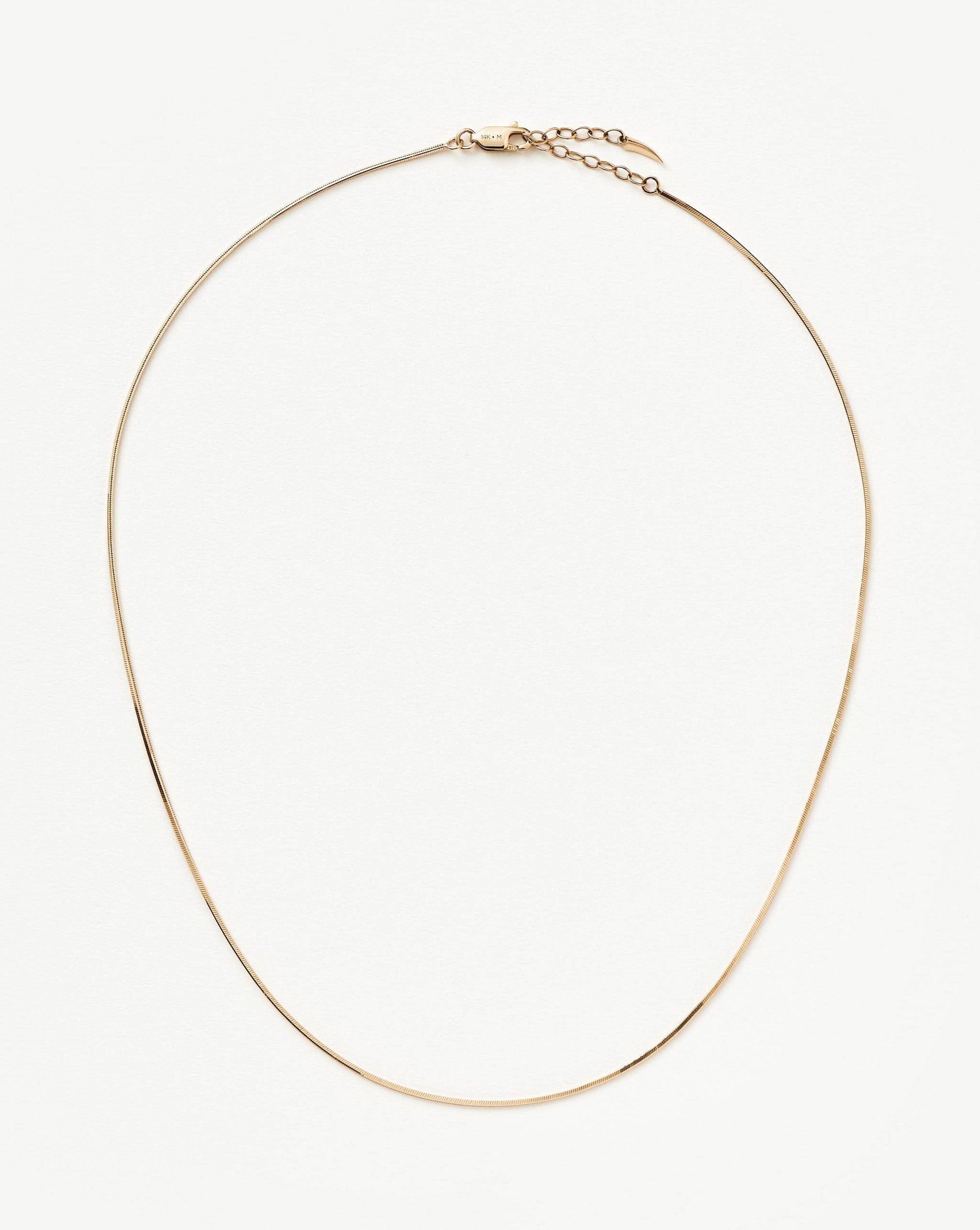 Fine Square Snake Chain Necklace Necklaces Missoma 