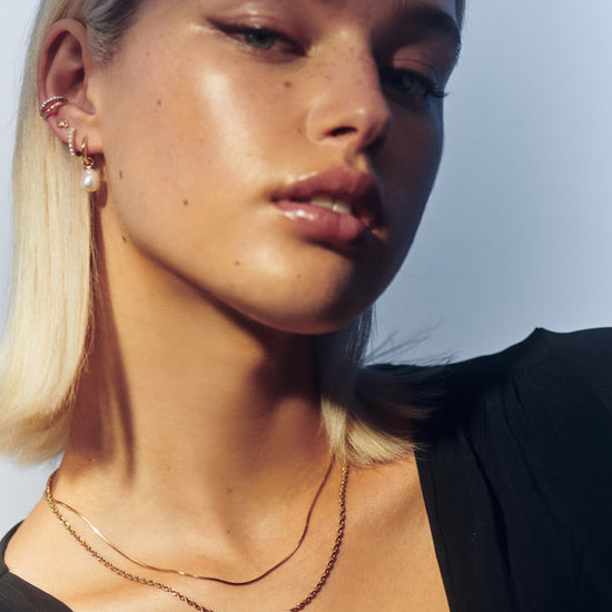 Fine Square Snake Chain Necklace Necklaces Missoma 