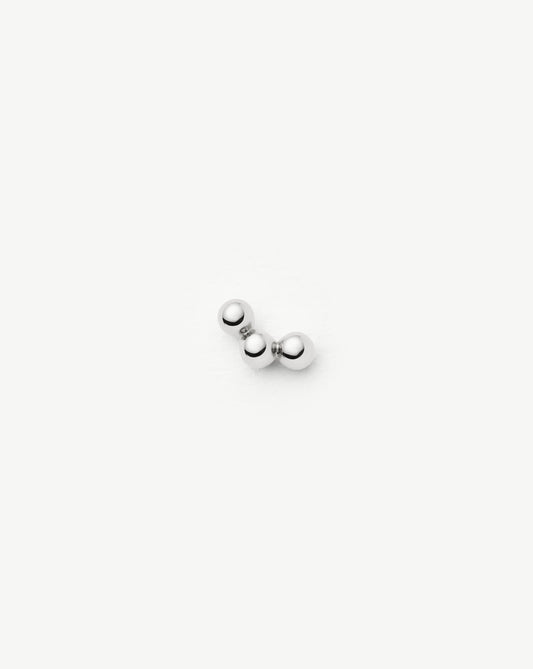 Fine Trio Piercing Stud Earring | 14k White Gold Earrings Missoma 