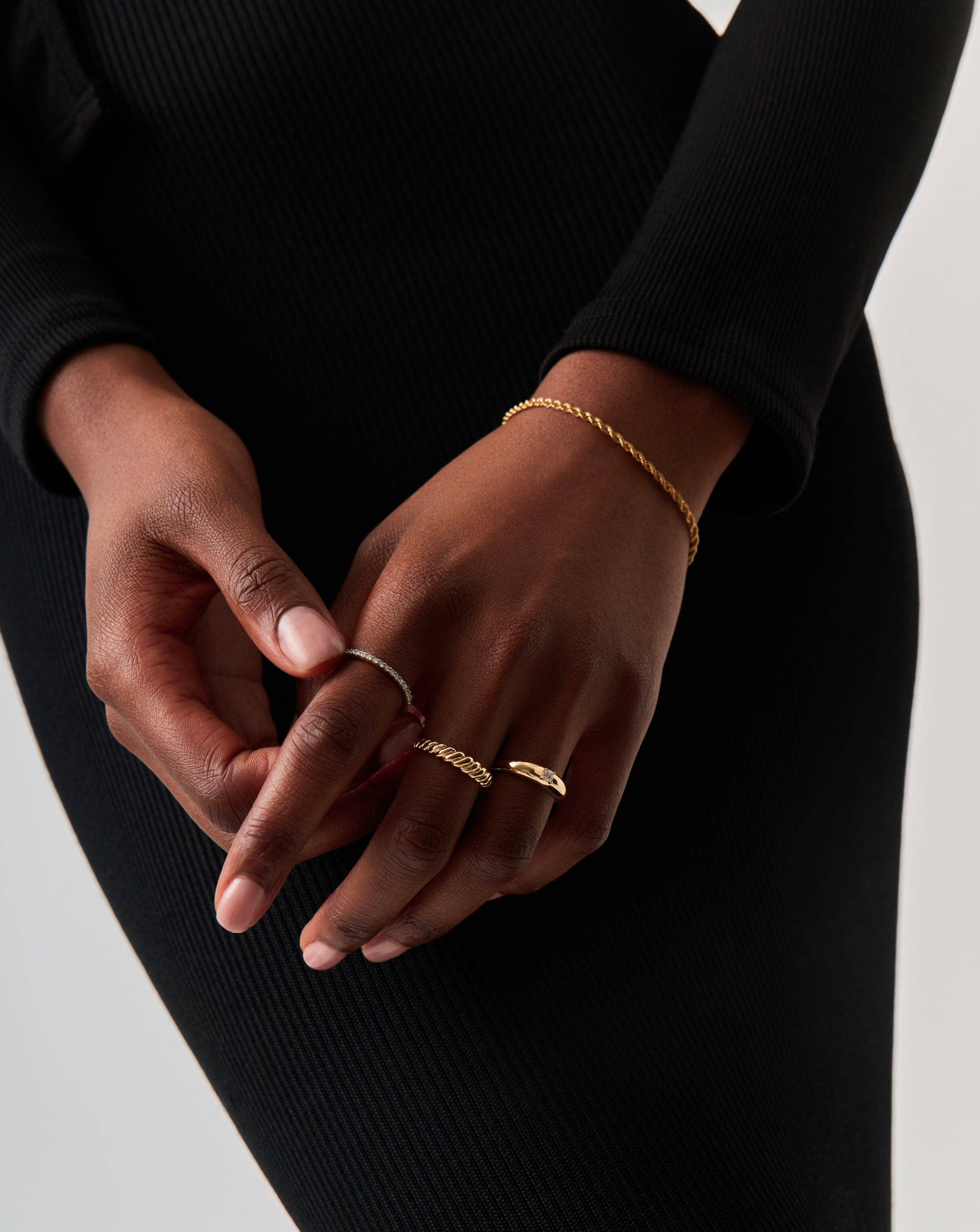 Fine Twisted Classic Ring | 14k Solid Gold Rings Missoma 