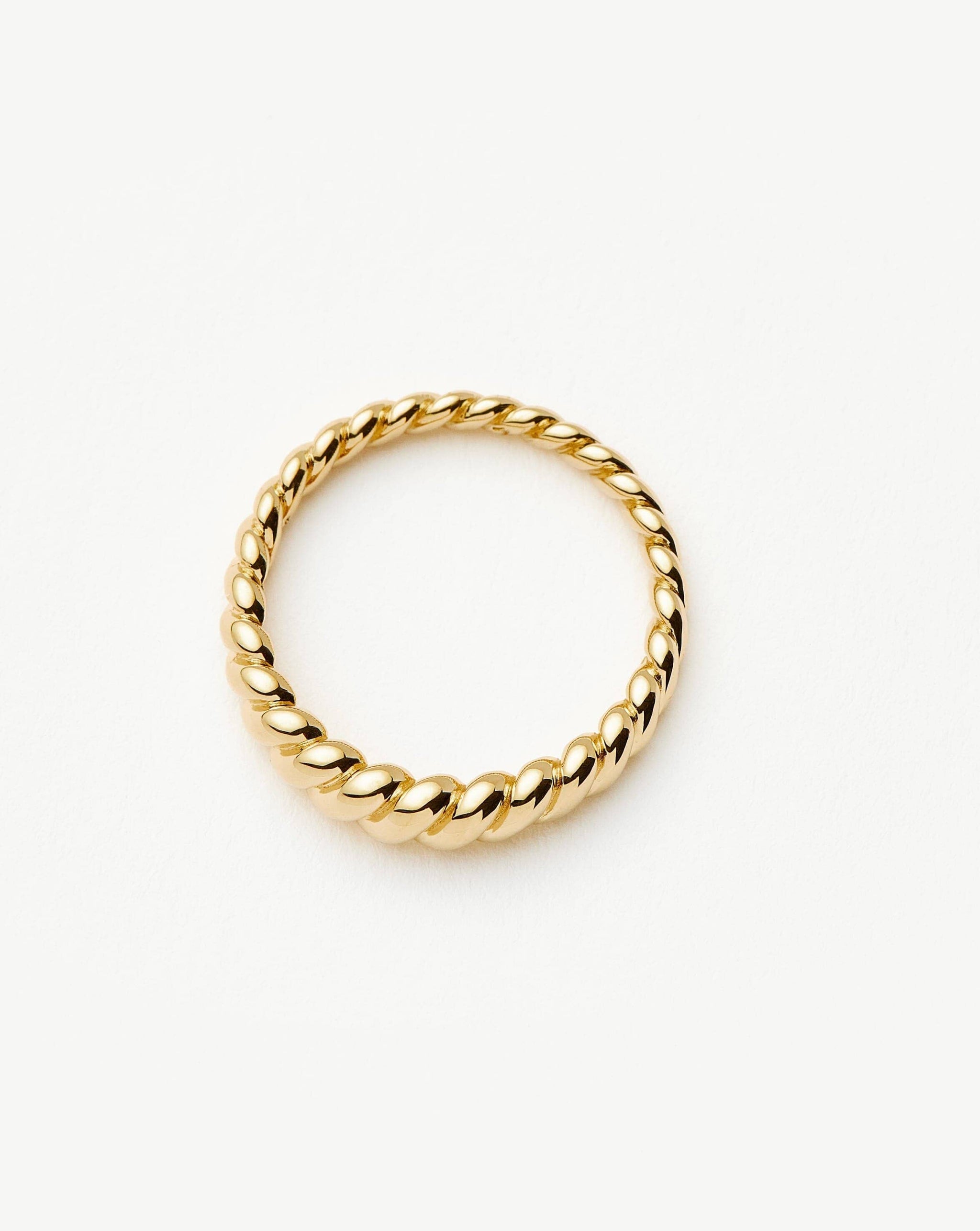 Fine Twisted Classic Ring | 14k Solid Gold Rings Missoma 