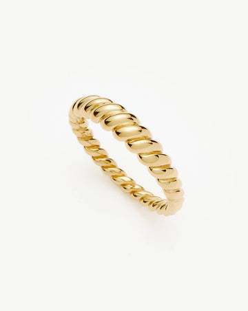 Fine Twisted Classic Ring | 14k Solid Gold Rings Missoma 