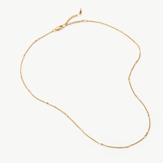 Fine Twisted Curb Chain Choker Necklaces Missoma 