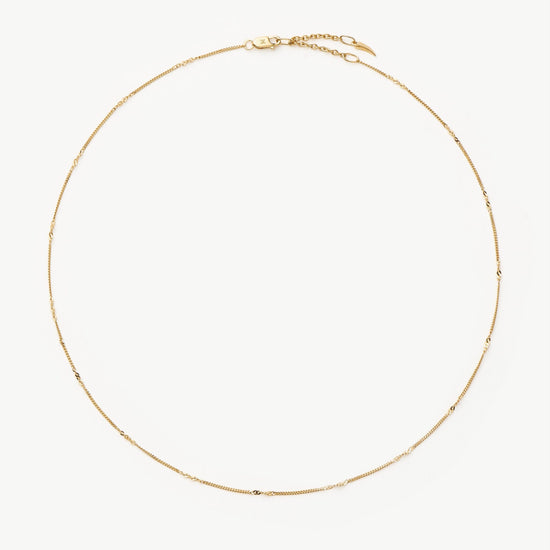 Fine Twisted Curb Chain Choker Necklaces Missoma 