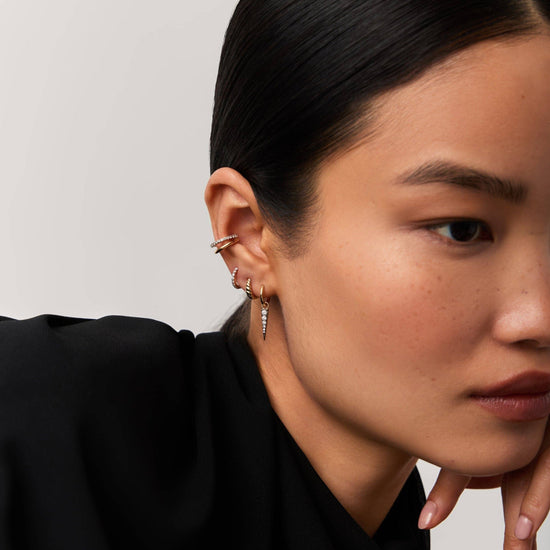 Fine Twisted Huggies | 14k Solid Gold Earrings Missoma 