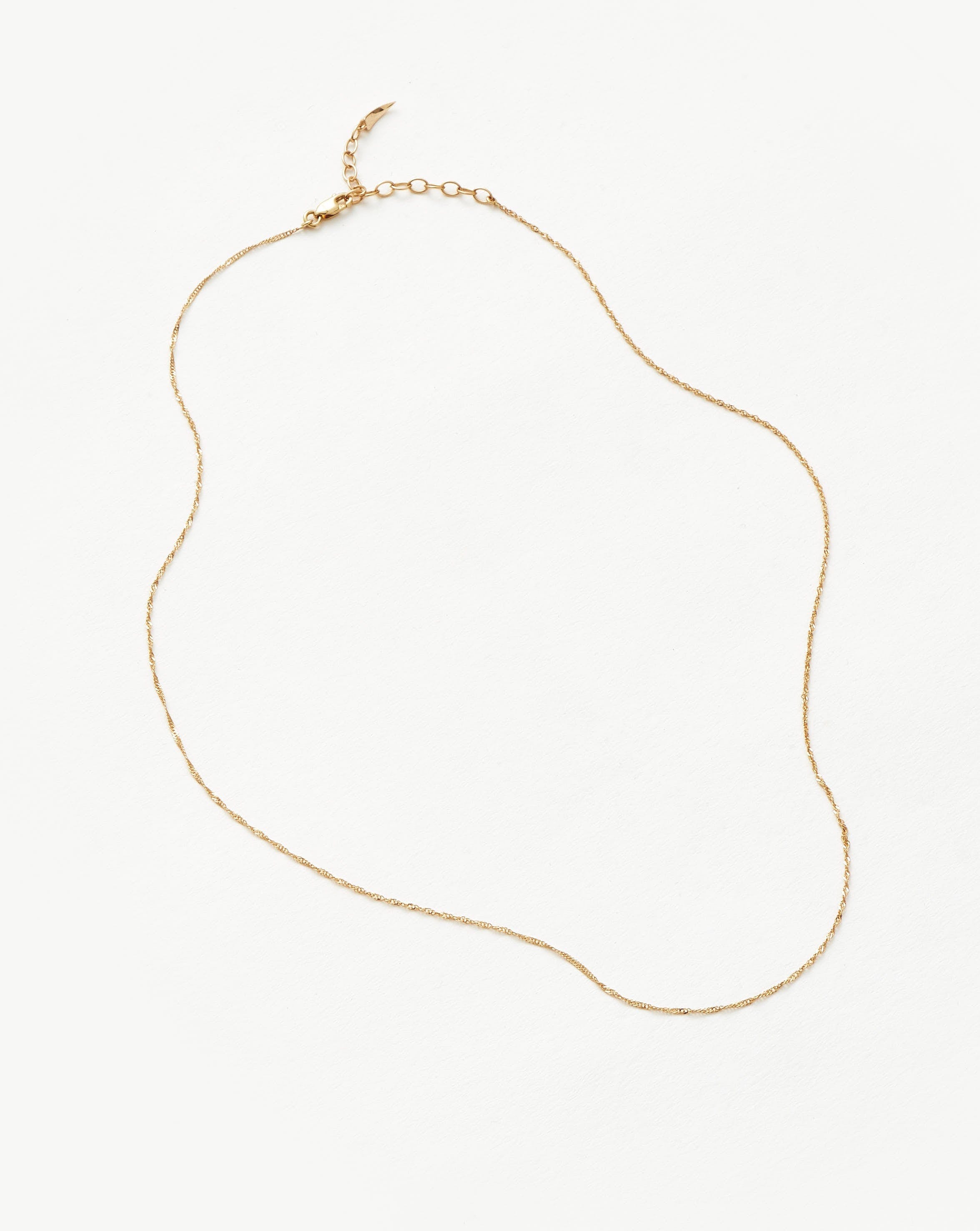 Missoma Fine Classic Rope Chain Necklace 14ct Solid Gold